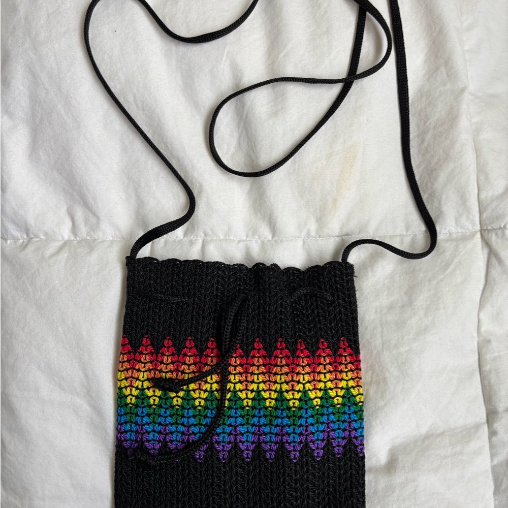 Colorful Knit Crossbody Bag